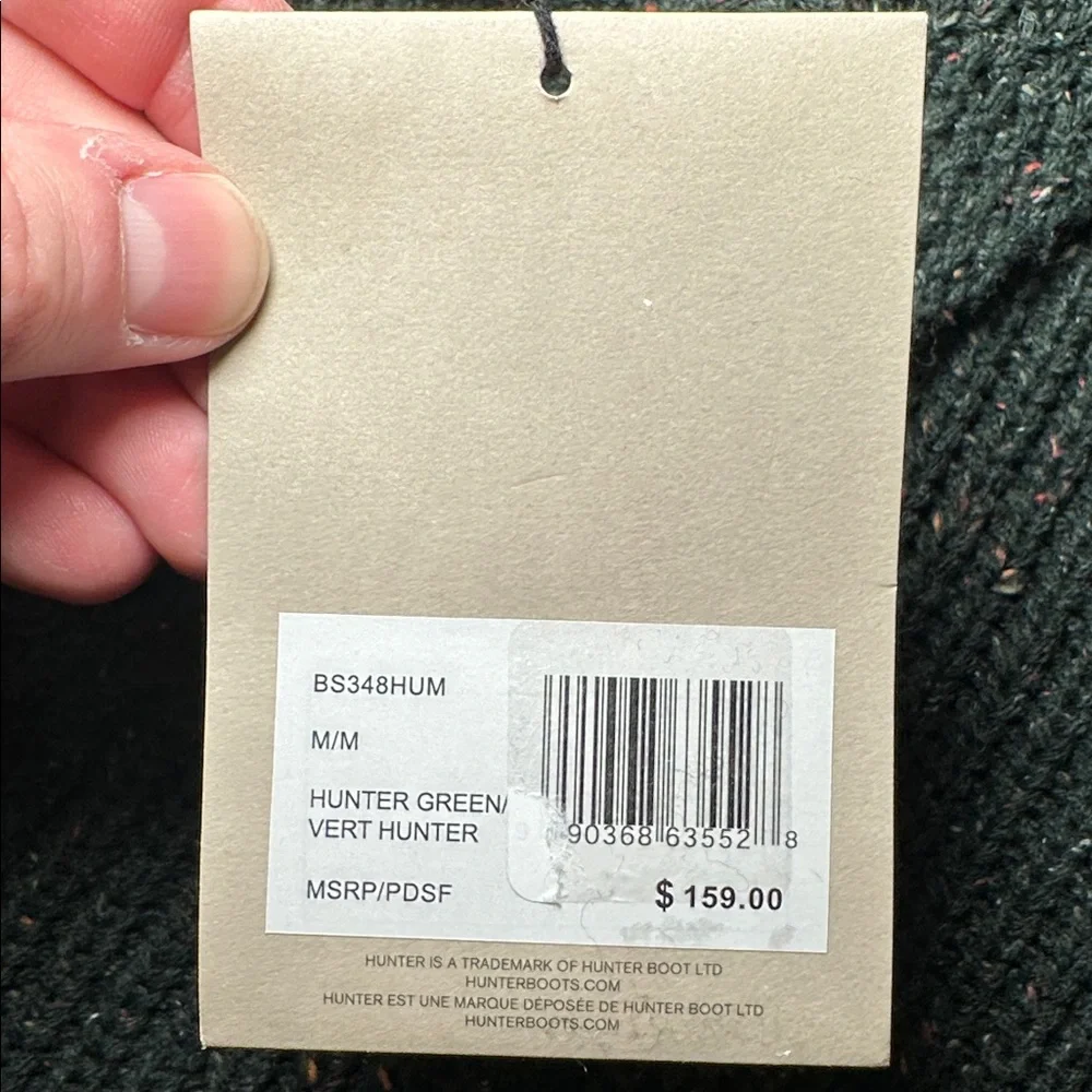 Hunter Shawl Collar Hunter Green Cardigan Sweater - Medium - Picture 6 of 7